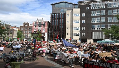 Amsterdam'da Filistin'e Destek Gösterisi Düzenlendi