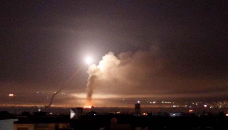  Siyonist İsrail'den Şam'a Hava Saldırısı