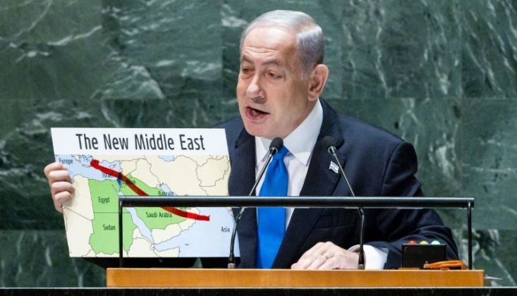  Natenyahu'dan Küstah Hareket: Filistin'i Haritadan Sildi