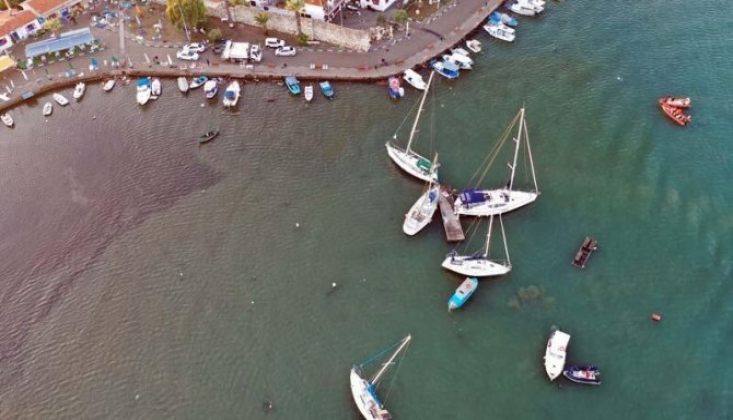 Tsunami Sonrası Seferihisar'da Felaket Havadan Görüntülendi  /FOTO