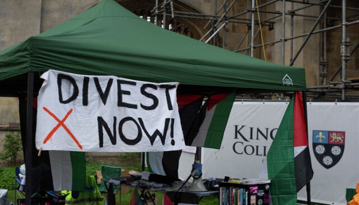 Cambridge Öğrencilerinden İsrail'le İlişkilerin Kesilmesi Talebiyle Eylem