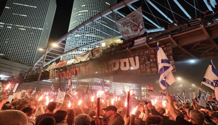 Tel Aviv'de Netanyahu Karşıtı Protestolar Devam Ediyor