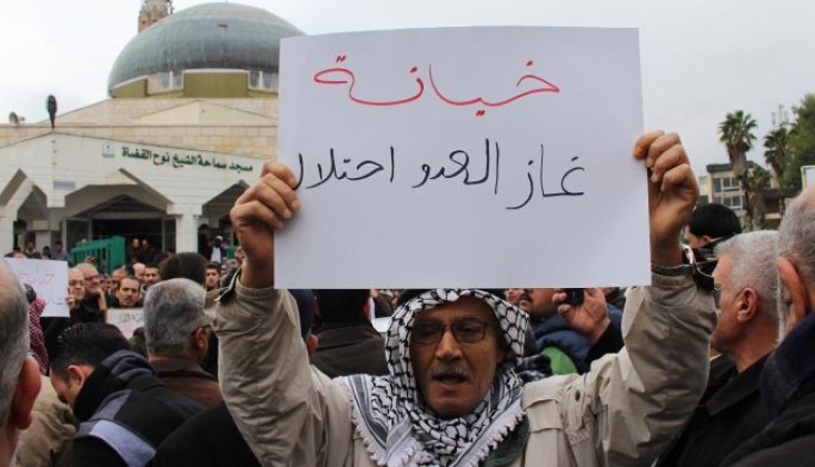 Ürdün'de İşgal Rejimiyle Yapılan Anlaşma Protesto Edildi