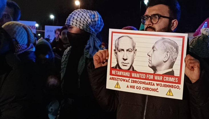 Polonya Halkından Netanyahu Protestosu; Terörist Netanyahu