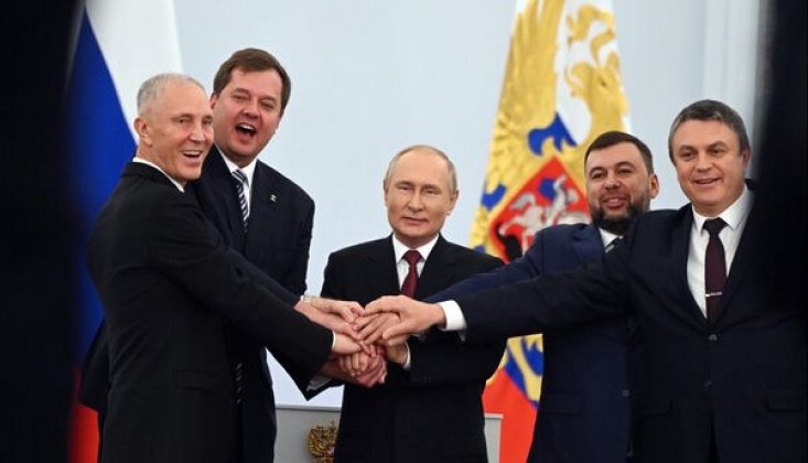  Putin, 4 Bölgenin Rusya'ya Bağlanmasına Yönelik Anlaşmaları İmzaladı
