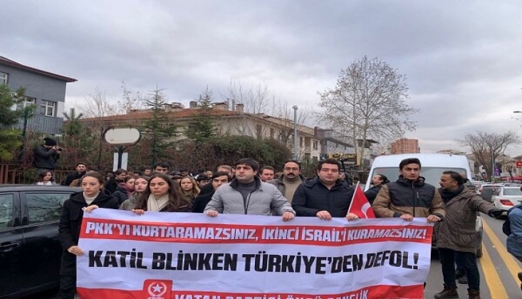  Blinken Türkiye'de Protesto Edildi