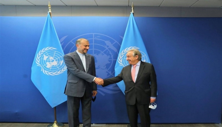 İran Dışişleri Bakanı BM Genel Sekreteri ile Görüştü