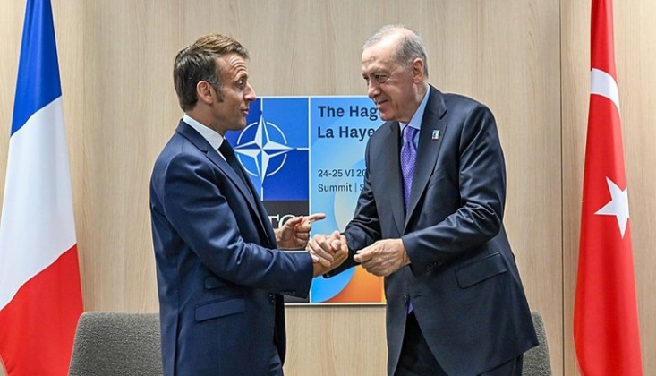 Cumhurbaşkanı Erdoğan, Macron İle Görüştü