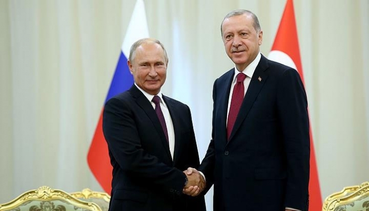  Erdoğan, Putin'le Görüştü