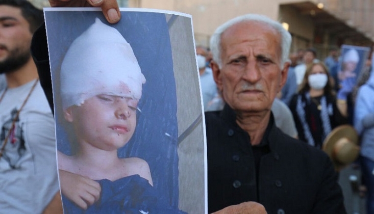 Süleymaniye Halkı Türkiye'nin Saldırısını Protesto Etti