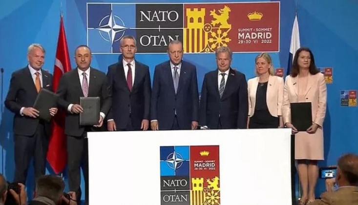 NATO-Türkiye-İsveç-Finlandiya Arasında Ortak Bildiri İmzalandı