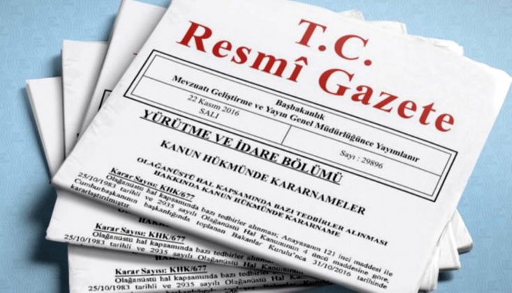  Atama ve Görevden Alma Kararları Resmi Gazete'de