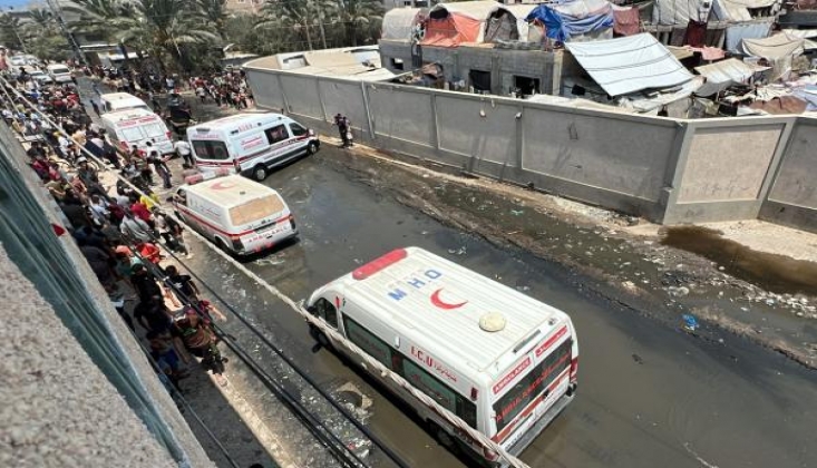 Siyonist İsrail Deyr Belah'te Bir Sahra Hastanesini Bombaladı