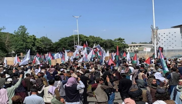 Afganistan’da Gazze İle Dayanışma Gösterileri Düzenlendi