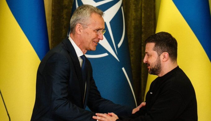 NATO Genel Sekreteri Zelenskiy ile Görüştü