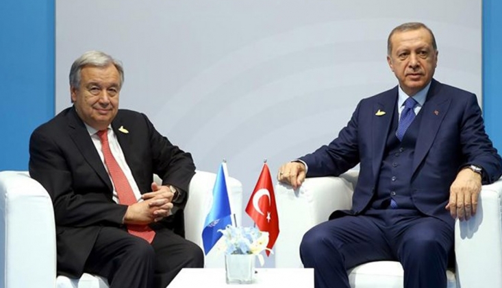 Erdoğan, BM Genel Sekreteri Guterres İle Görüştü