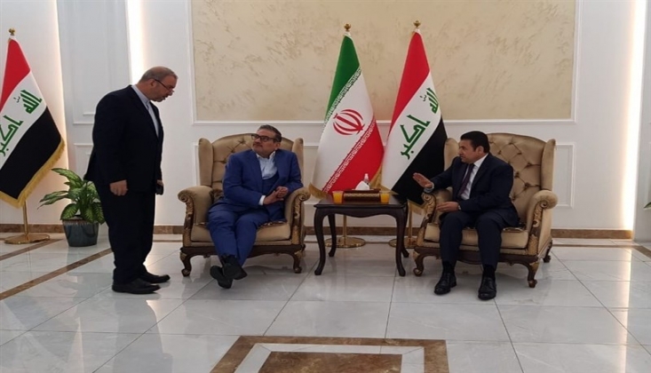 İran Ulusal Güvenlik Yüksek Konseyi Genel Sekreteri Iraklı Mevkidaşı ile Bir Araya Geldi