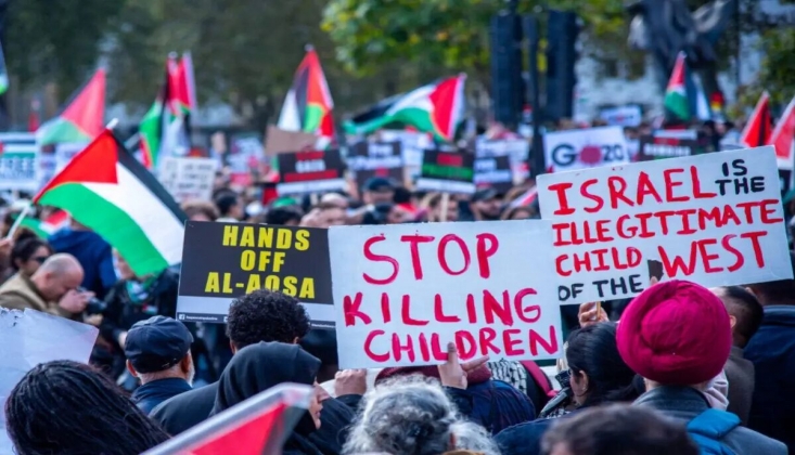  Dünyanın Dört Bir Yanında Filistin’e Destek Gösterileri Sürüyor