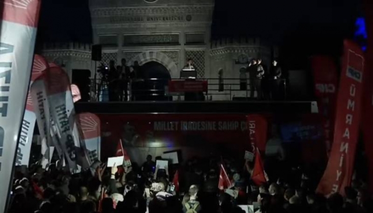  CHP'nin Miting Yapacağı Beyazıt Meydanı Karanlıkta Bırakıldı