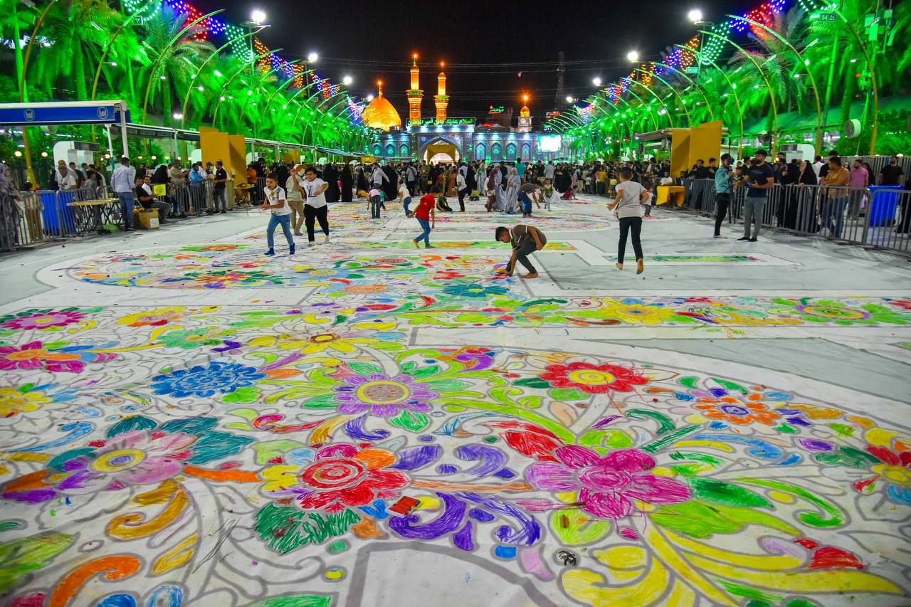 Çocuklar Kerbela'da Hz. Muhammed ve İmam Sadık'ın Kutlu Doğumunu Kutladı